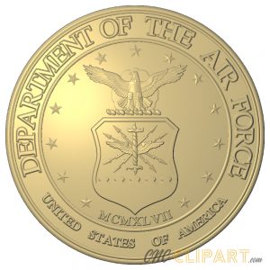 A 3D Relief model of the Seal of the U.S. Department of the Air Force
