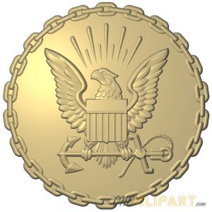 A 3D Relief model of the US Navy Emblem A 3D Relief model of the US Navy Emblem Crest Seal