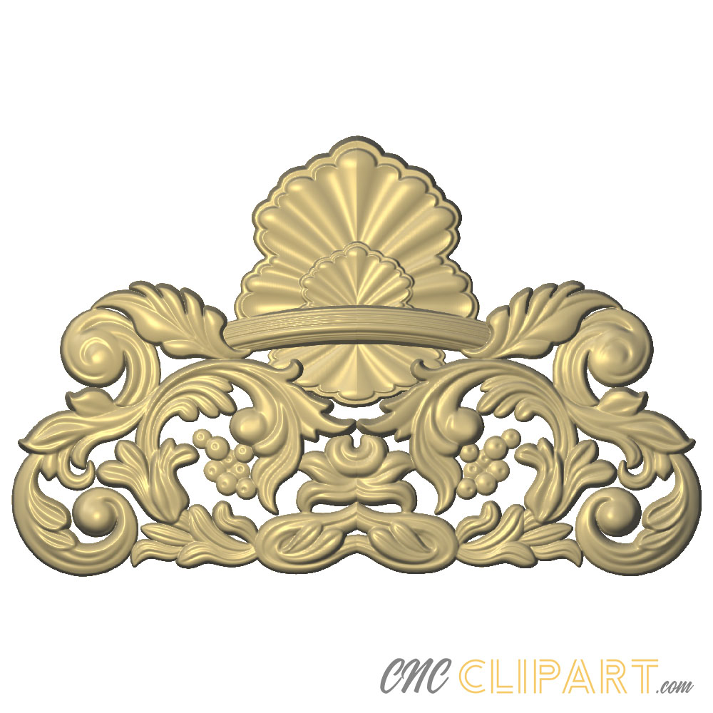 A 3D Relief model of a Baroque Filigree Centrepiece