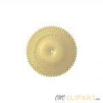 A 3D Relief model of a Ceiling Rose