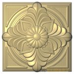 A 3D Relief model of a Ceiling Rose