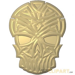 A 3D Relief model of a Celtic Skull