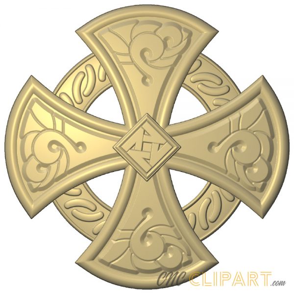 A 3D Relief model of a Celtic Solar Cross