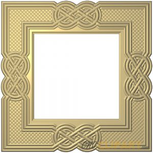 A 3D Relief model of a Celtic Square Frame