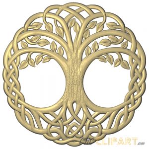 A 3D Relief model of a Celtic Tree of Life