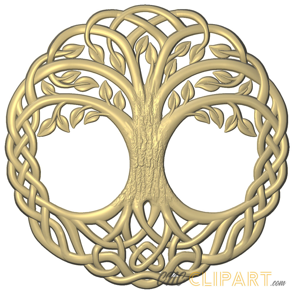 A 3D Relief model of a Celtic Tree of Life