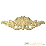 A 3D Relief model of a decorative Applique Onlay Centrepiece