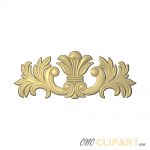 A 3D Relief model of a decorative Applique Onlay Centrepiece