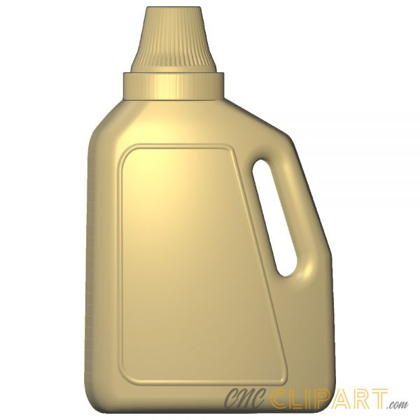 A 3D Relief model of a Detergent Bottle