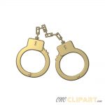 A 3D Relief model of a pair of Handcuffs