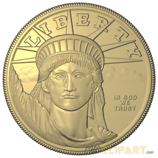 A 3D Relief model of the Liberty Statue Coin