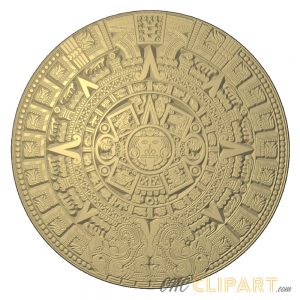 A 3D Relief model of a Mayan Calendar