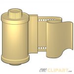 A 3D Relief model of a Camera Film Roll