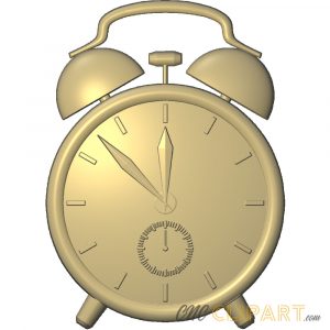 A 3D Relief model of an Alarm Clock
