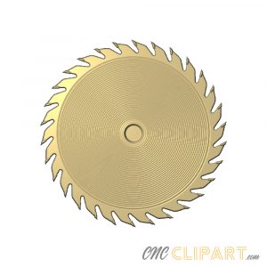 A 3D Relief model of a Circular Saw Blade