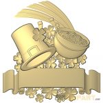 A 3D Relief model of an Irish themed sign