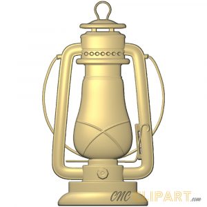 A 3D Relief model of an Oil Lamp