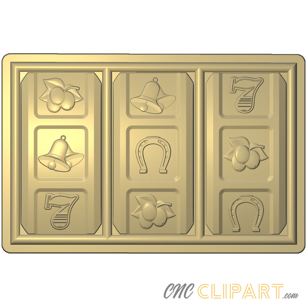 A 3D Relief model of Slot Machine Reels