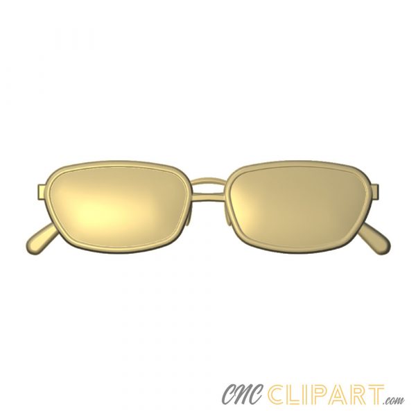 A 3D Relief model of a pair of Sunglasses