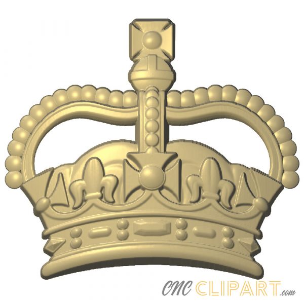 A 3D Relief model of a United Kingdom Crown
