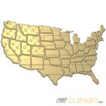 A 3D Relief model of US states with a flag background