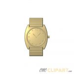 A 3D Relief model of a Wristwatch