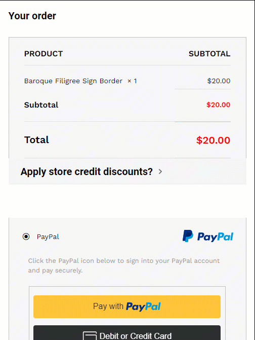 How to apply store credits on CNC Clipart